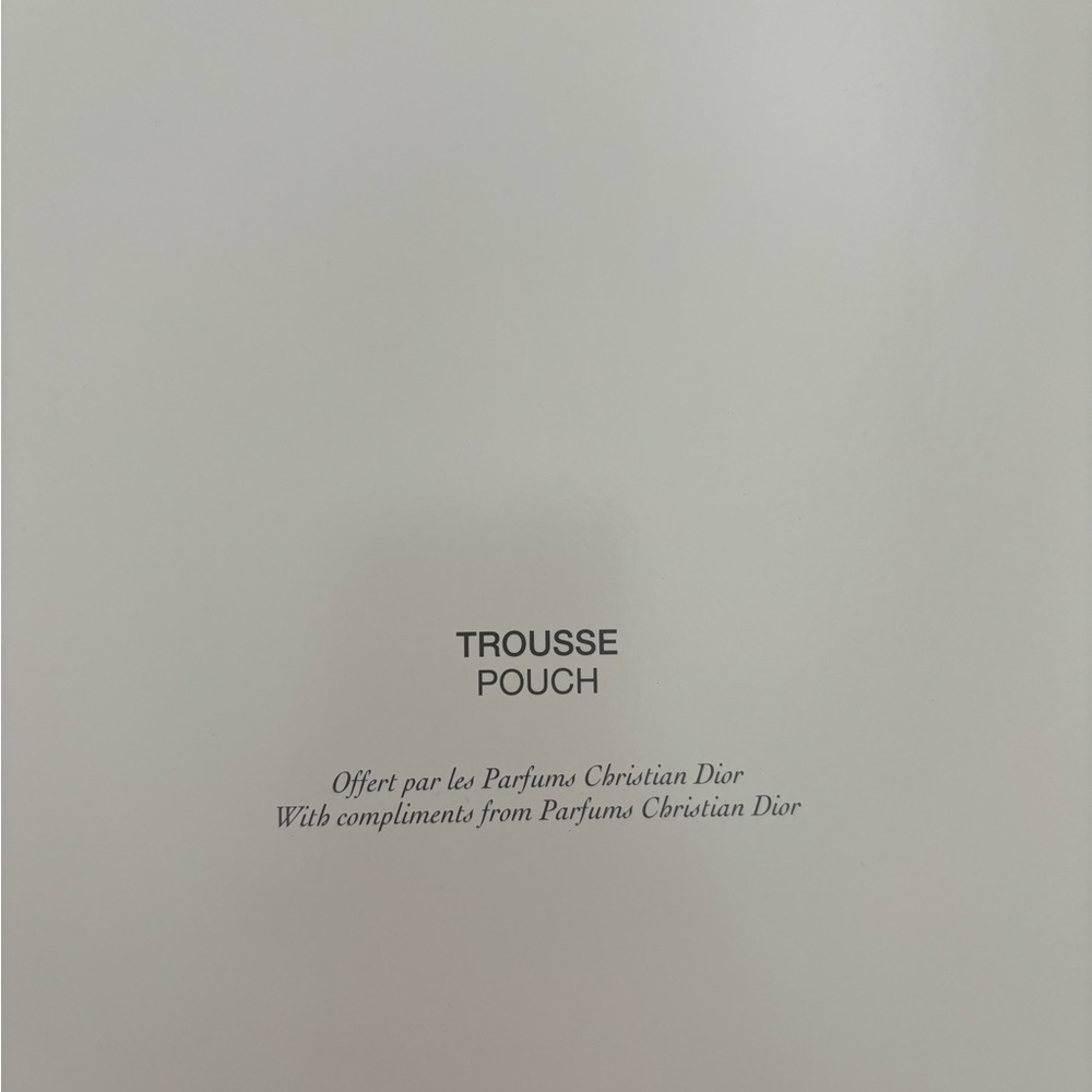 DIOR Beauty Spring Flower LARGE Pouch Makeup Bag CLUTCH Natural Beige New In Box - Picture 5 of 5